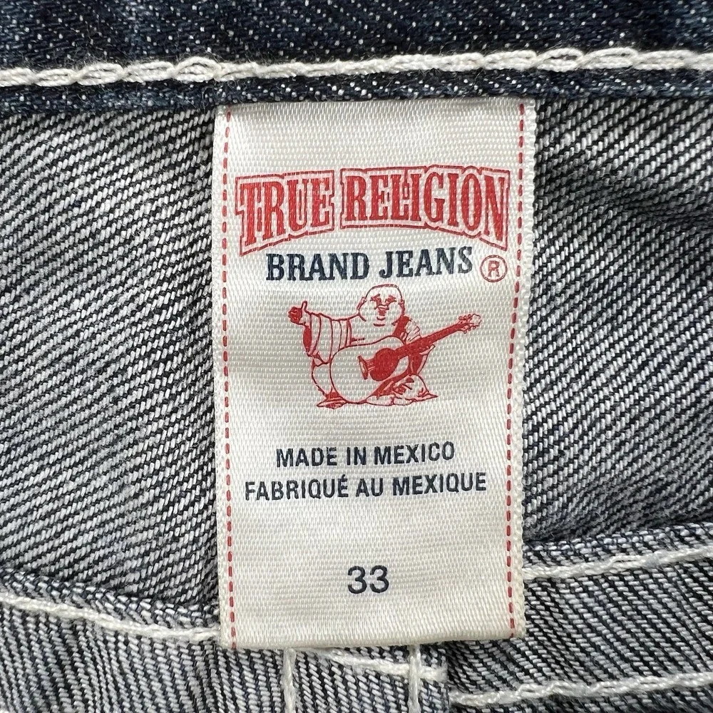 True Religion Jeans Men's 33 (Actual 35x33.5) Lonestar Straight Flap Pocket Y2K